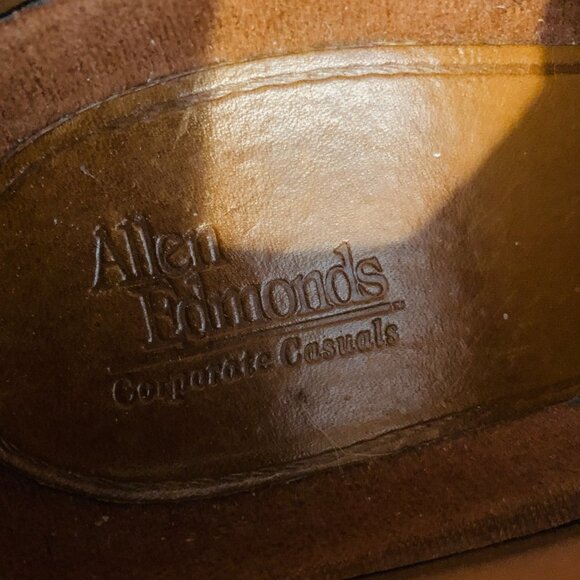 Allen Edmonds Corporate Casuals Khaki Suede Oxford Shoes Size 8.5 - Picture 11 of 13